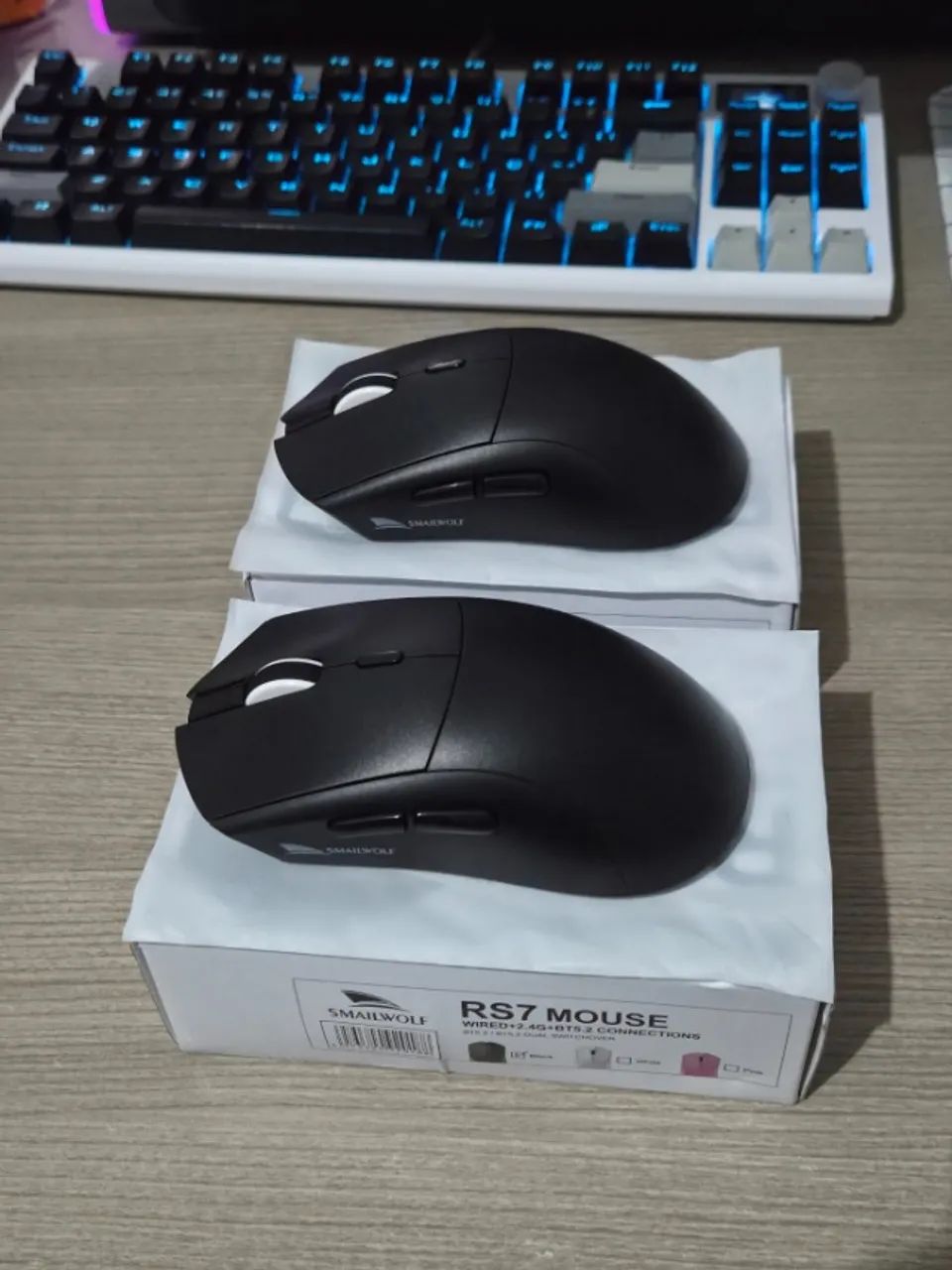 Mouse Gamer SMAILWOLF RS7 Tri-Mode - Foto 5