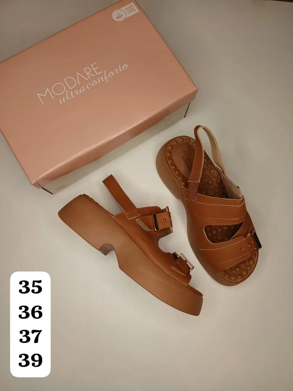Sandália Flat fivela 