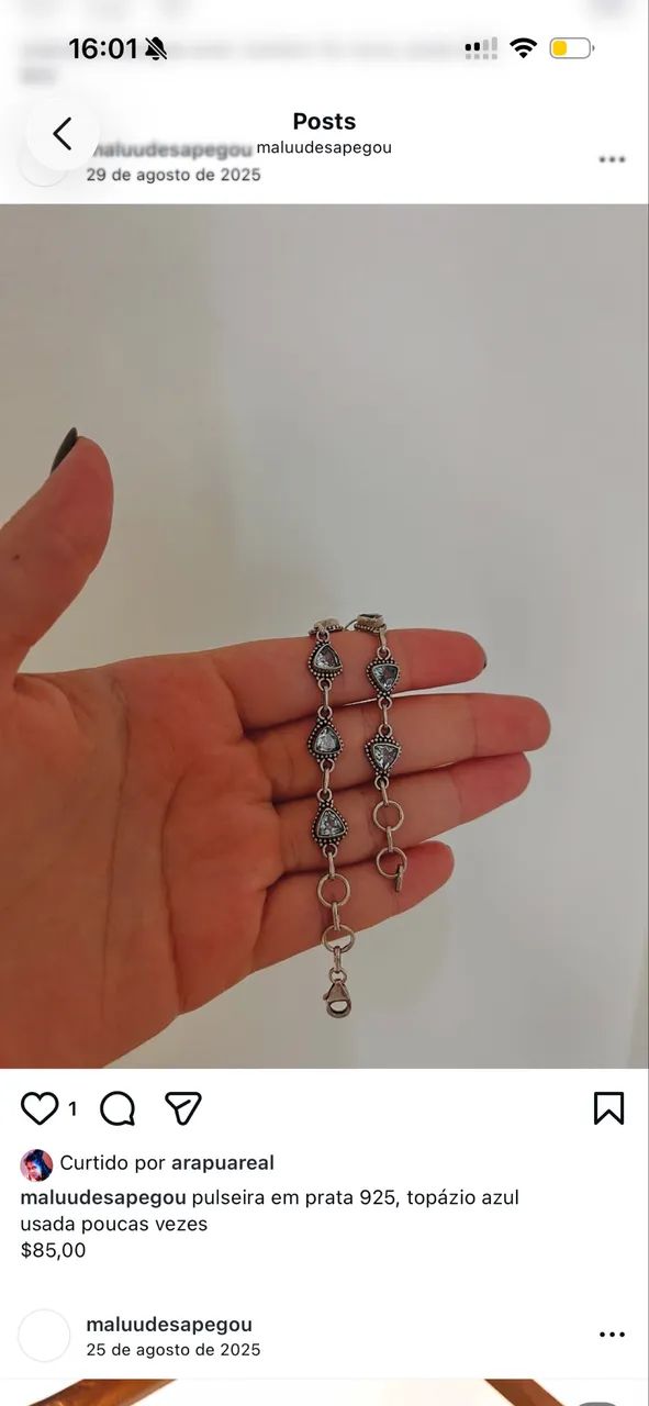 Pulseira de prata 