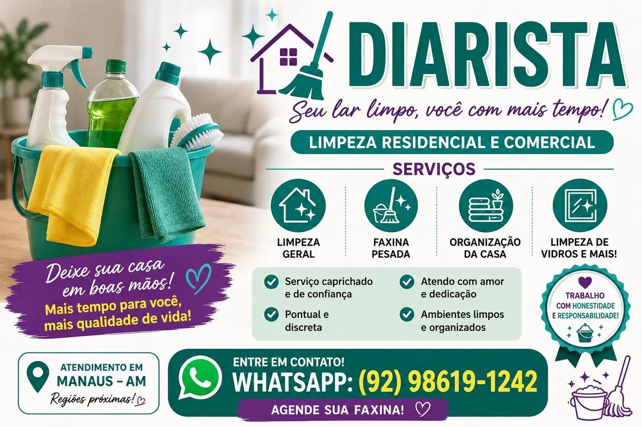 Faço faxina 
