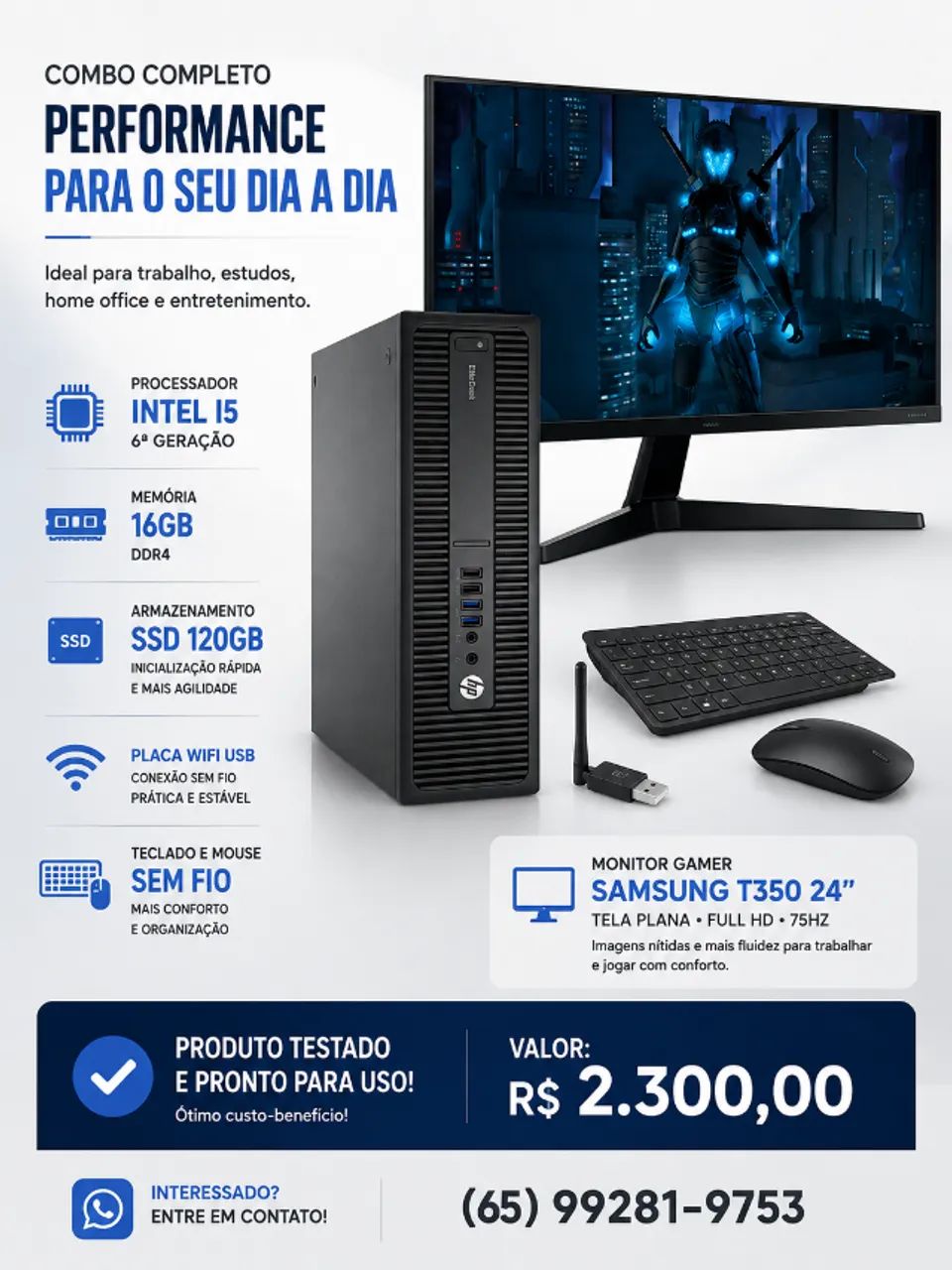 Computador Hp Elitedesk i5