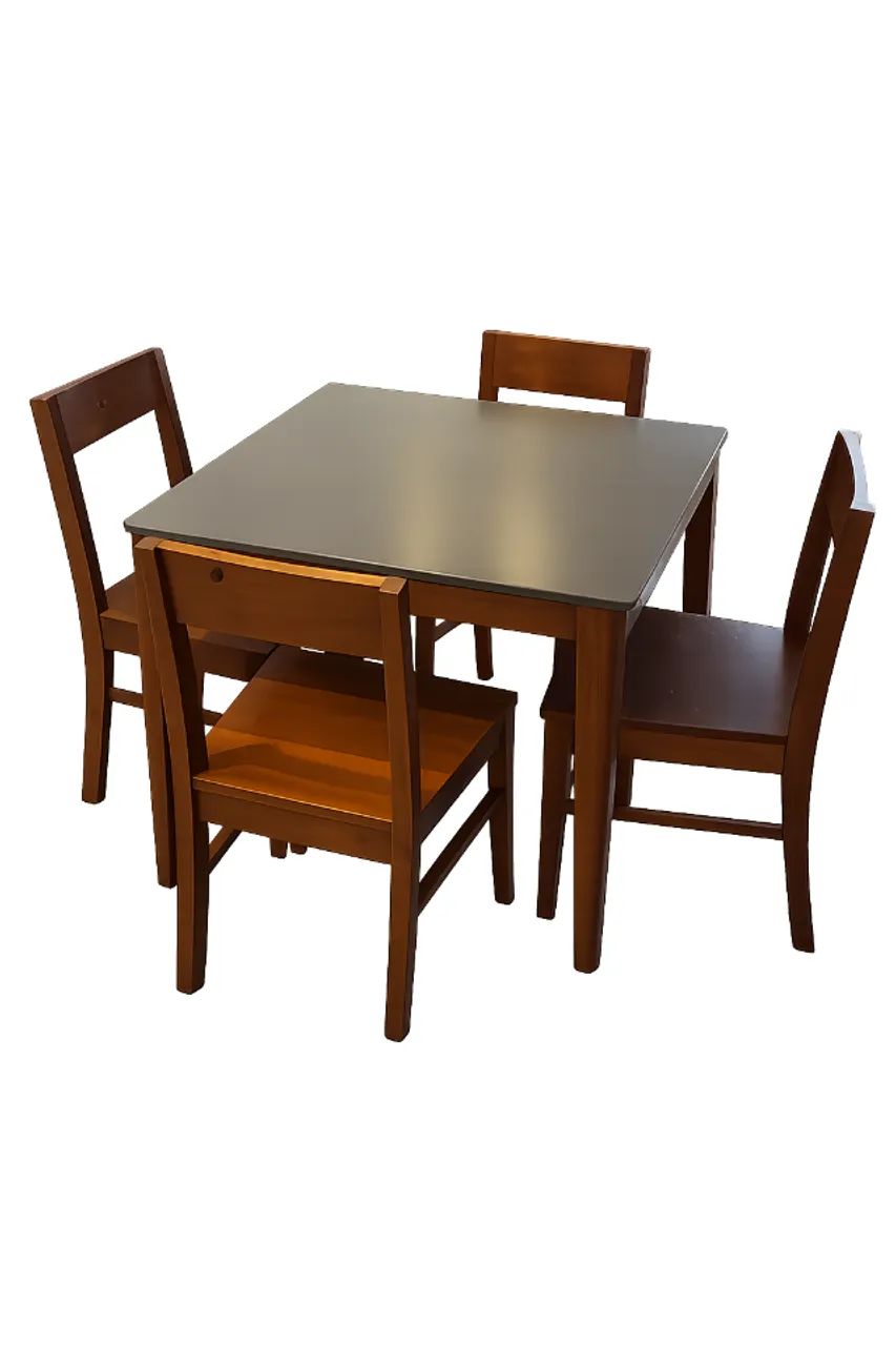 Mesa de jantar quadrada com 4 cadeiras da Oppa
