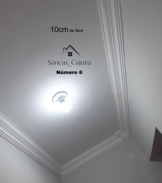 Sancas boiserie  spot led de isopor com acabamento em PVA leve, não solta fácil instalação - Foto 6