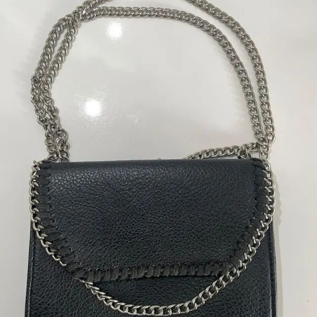 Bolsa couro preta