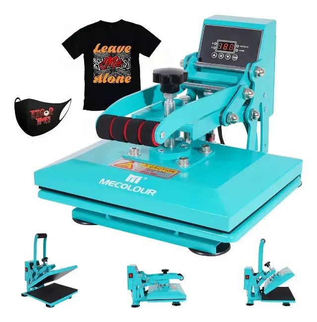 Prensa Térmica Plana 23x30cm Sublimação Transfer Mecolour Cor Azul
