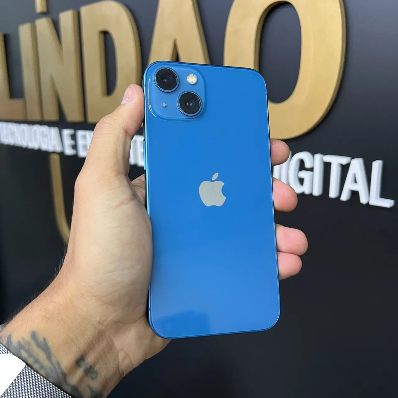 IPHONE 13 256GB AZUL / TODO ORIGINAL/ LOJA FÍSICA - Celulares e