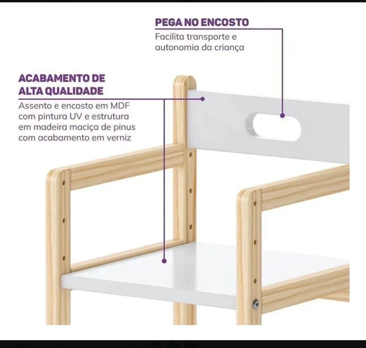 Mesa de atividades infantil com painel + cadeirinha - Foto 4