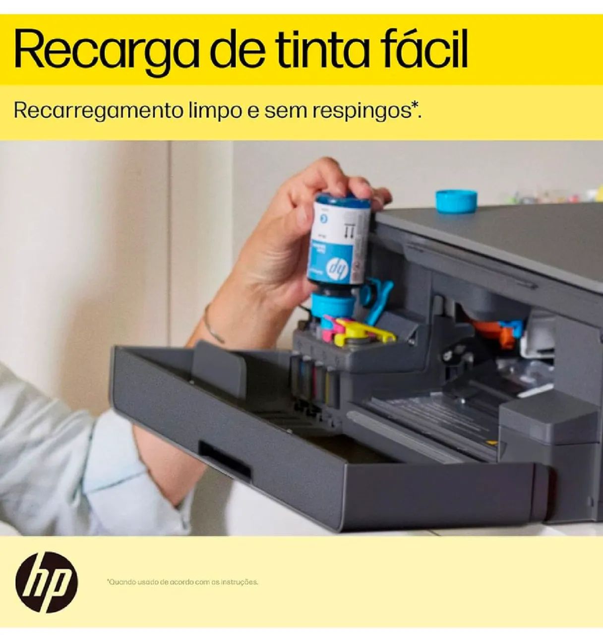 Impressora Multifuncional HP<br>mart Tank 584 Cinza - Foto 3