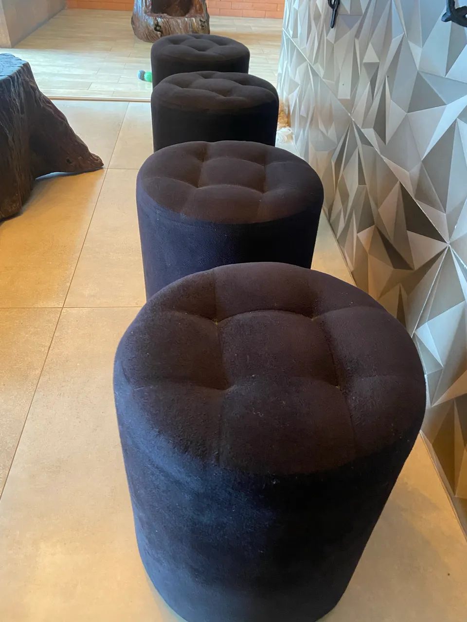 Puff em suede  - Foto 3