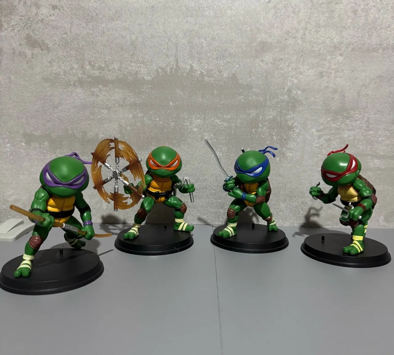 Lindas tartarugas ninja colecionáveis 