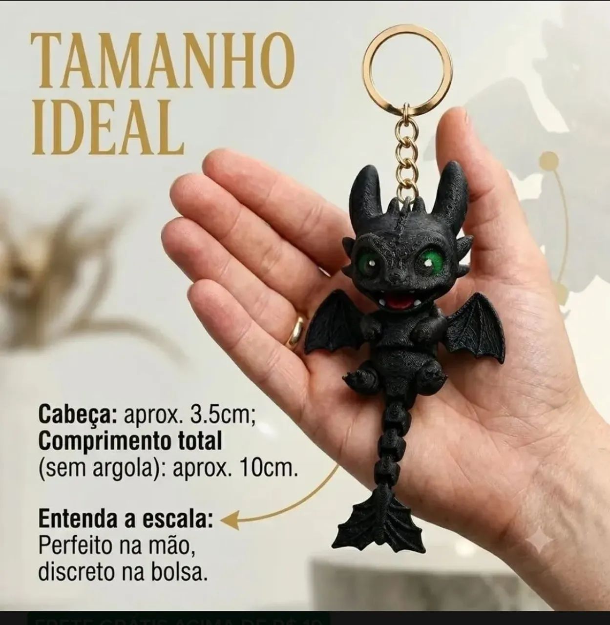 Chaveiro Banguela Articulado Flexível Colecionável 3d - Foto 3