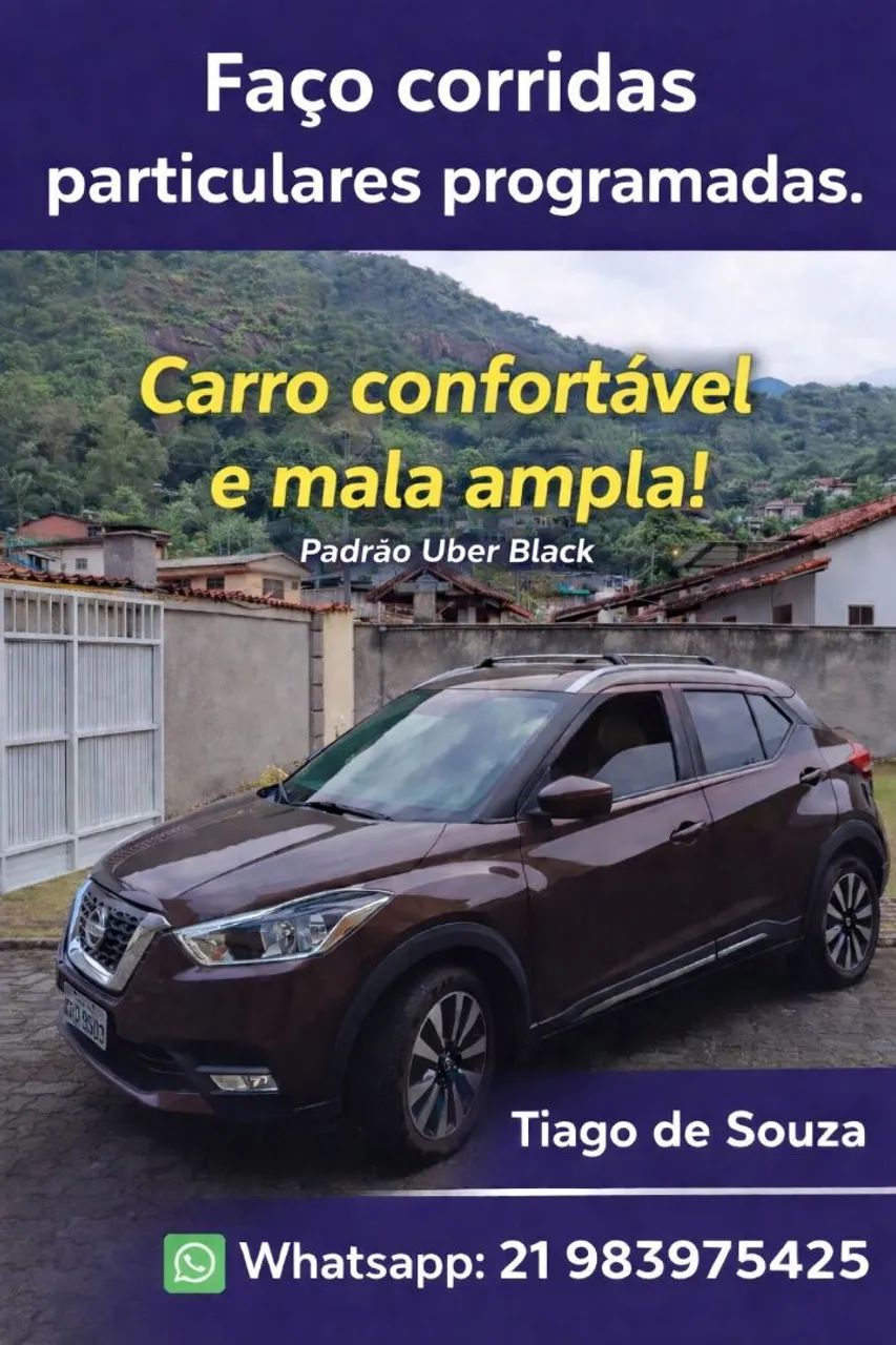 Faço corridas particulares programadas 