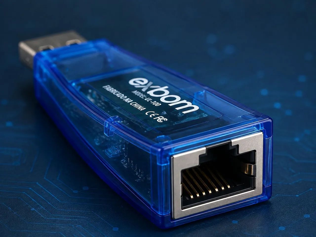 Adaptador de Rede USB para RJ45 Exbom - Foto 3