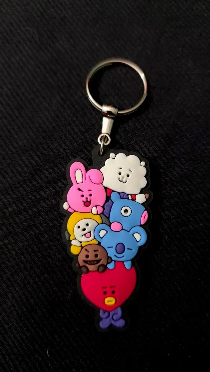 Kit BTS BT21 com 3 Chaveiros e 5 Photocards de Brinde - Foto 5