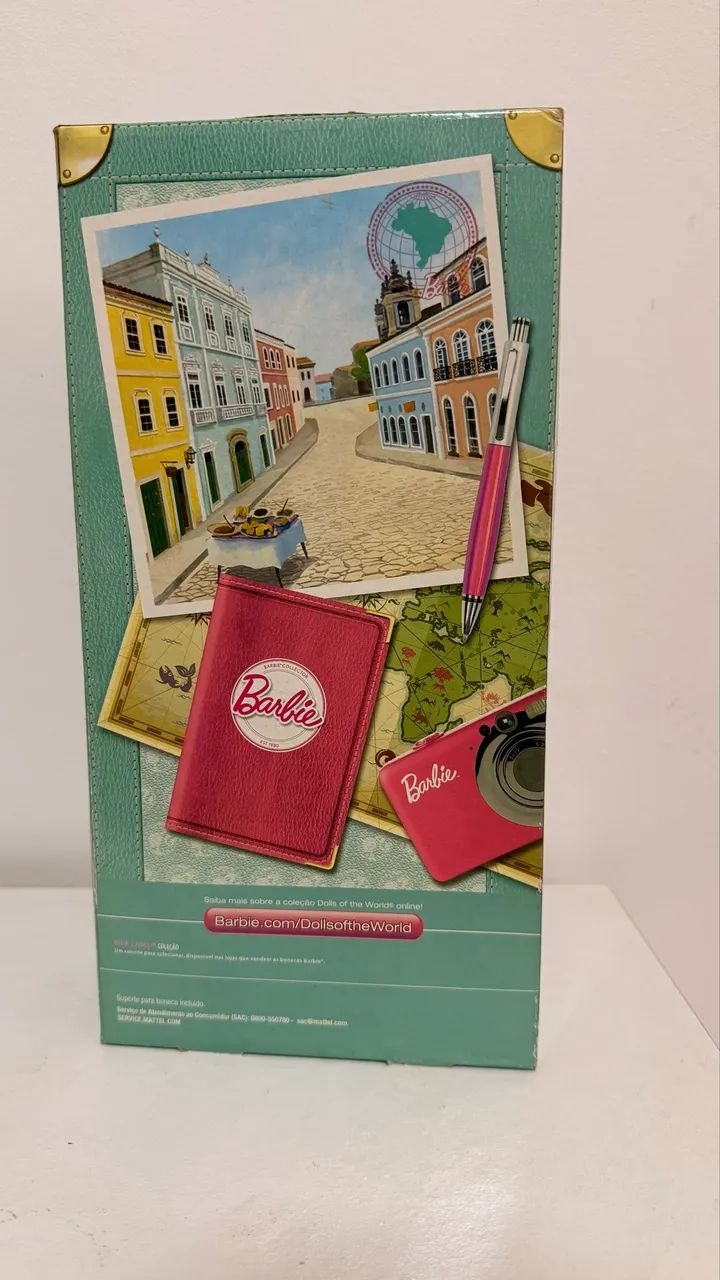 Boneca Barbie Dolls of the World Brasil Negra Baiana - Foto 2