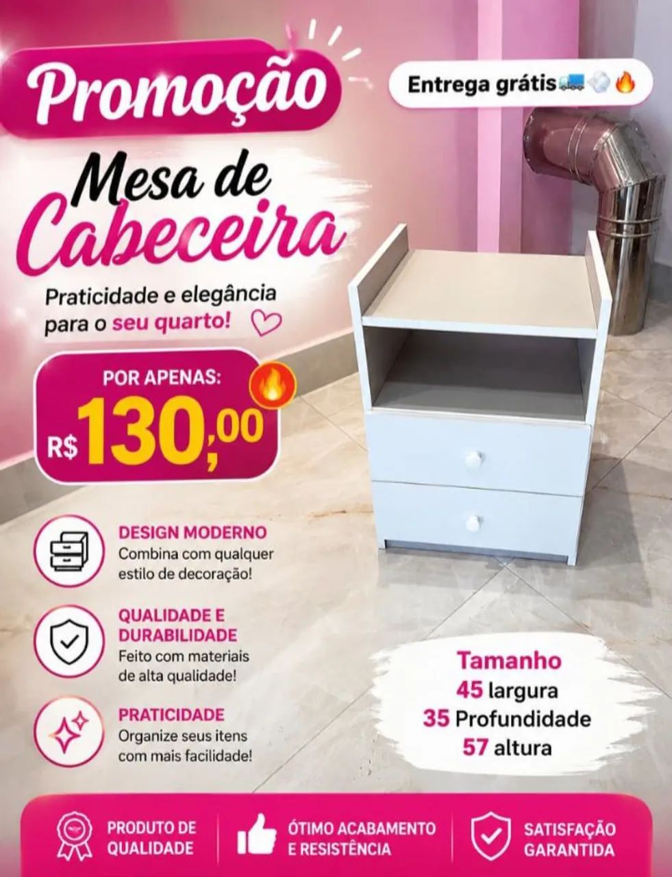 Criado Mudo/Mesa de cabeçeira  - Foto 5