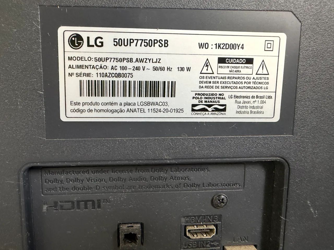 SMART TV LG 4k -50POLEGADAS- (DEFEITO) - Foto 3