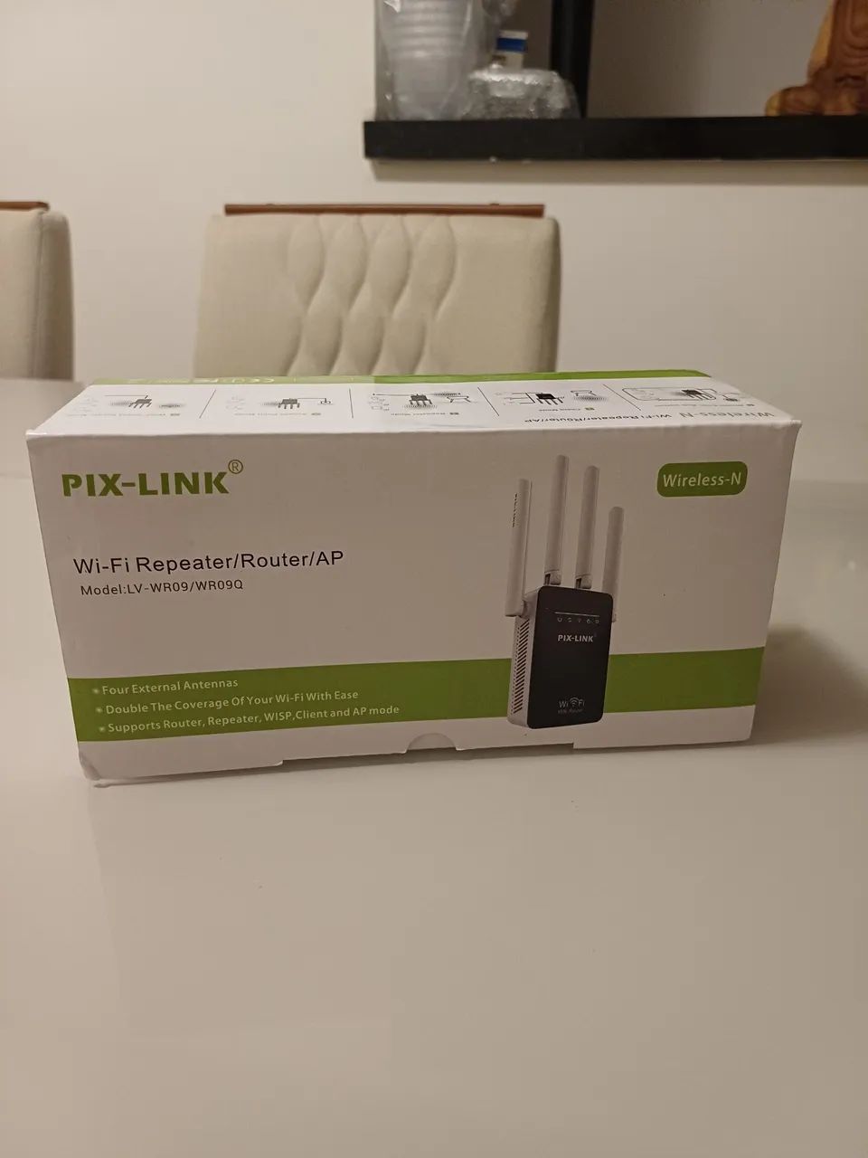 Amplificador de Sinal Wifi - Repetidor/Roteador - 4 antenas - 2800mbps - Foto 4