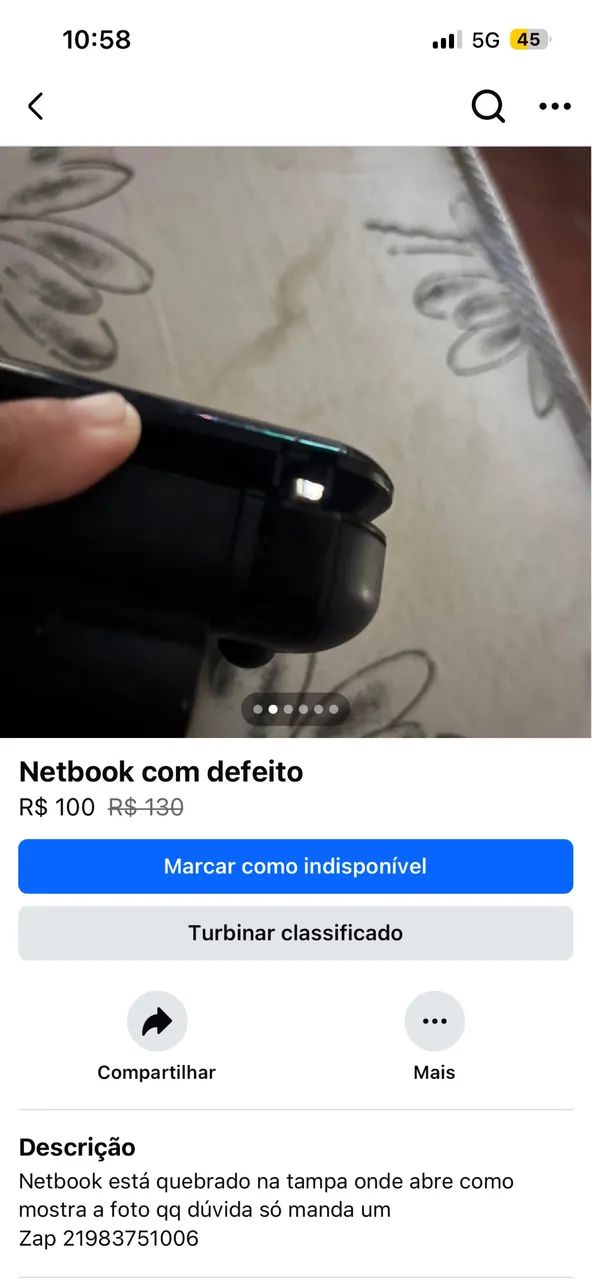 Netbook com defeito  - Foto 4