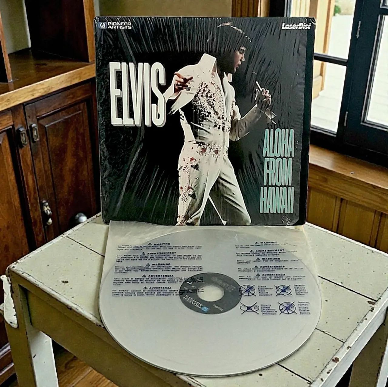 Laser Disc Show Elvis Presley Aloha From Hawaii, 1984, Usado