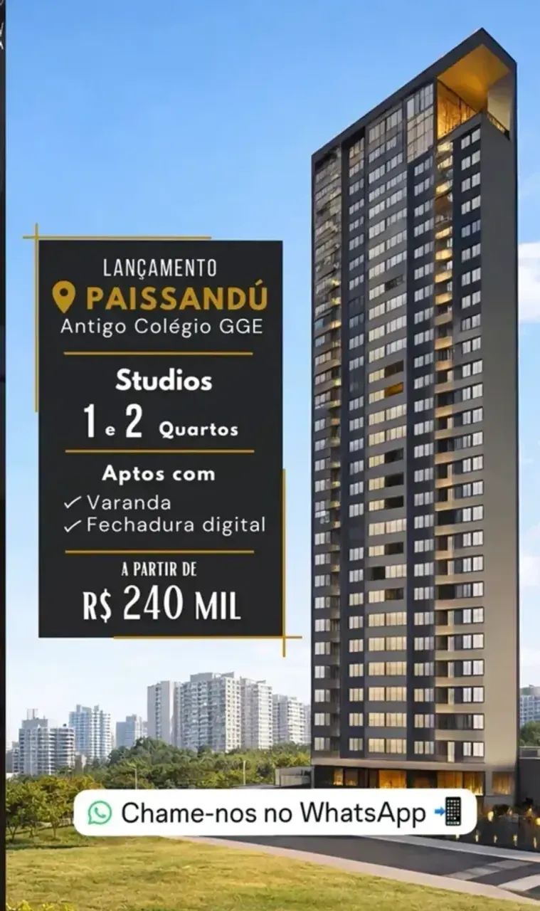 ceci-   Edf. Palácio Paissandu | Studios, (PRI) 1 e 2 quartos | Antigo GGE - Foto 3