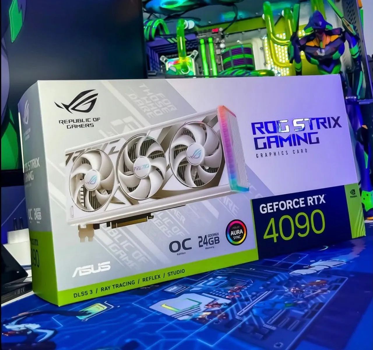 Placa de vídeo Nvidia Rog Strix 4090 White Lacrada - Foto 2