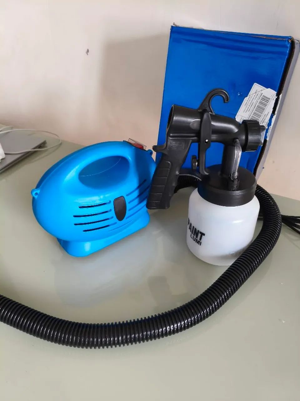 Pulverizador de pintura com Mini compressor potente 