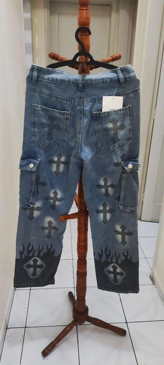 Calça jeans streetwear - NOVA (nunca usada) - Foto 2