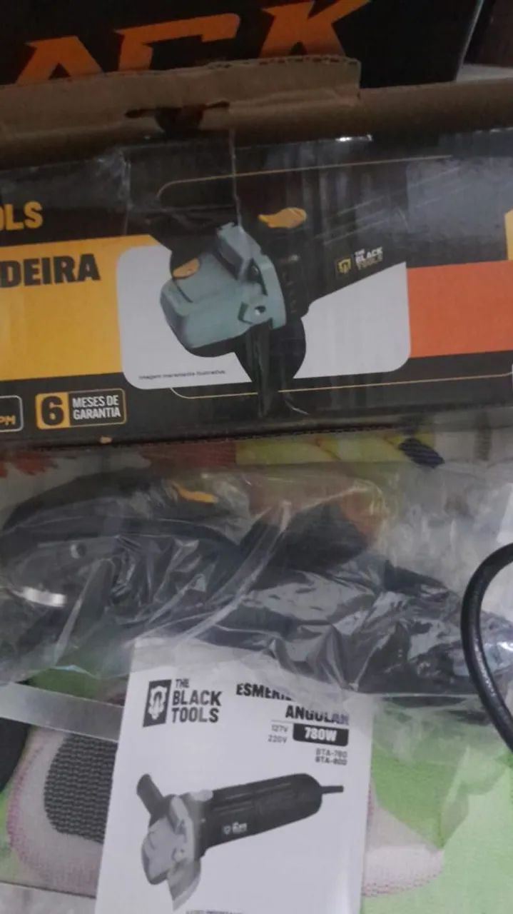 Maquina de solda + Capacete + esmelhiradeira. - Foto 4