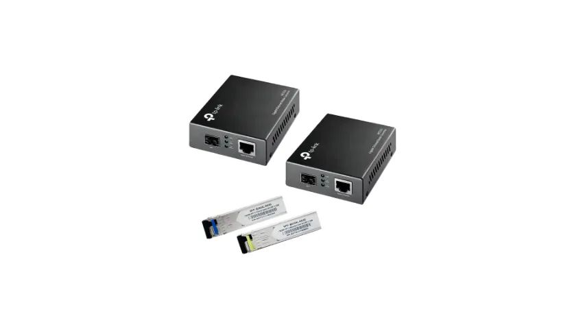 1 Par de Conversor Tp-link MC220 L com Gbic 10 km