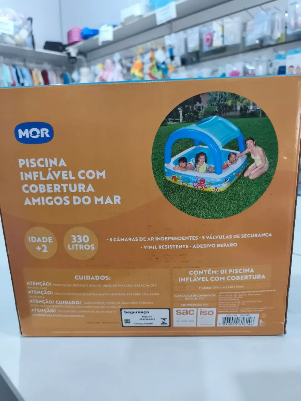 Piscina inflável com cobertura  - Foto 3