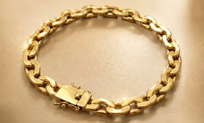 Pulseira Elo Direito Esquerdo em Ouro 18k 750