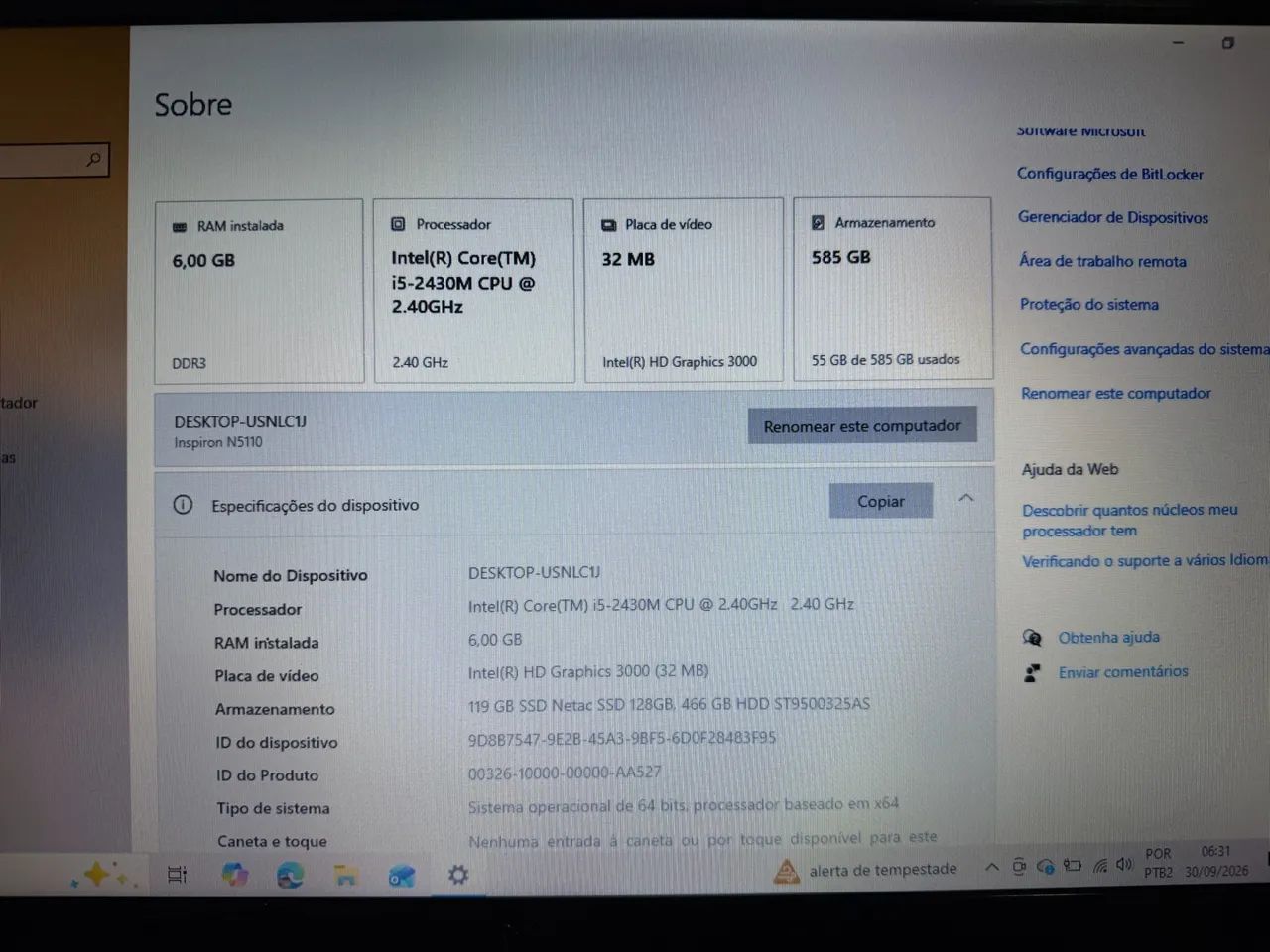Notebook Core I5  - Foto 3