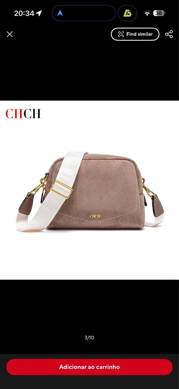 bolsa transversal feminina carolina Herrera  - Foto 3