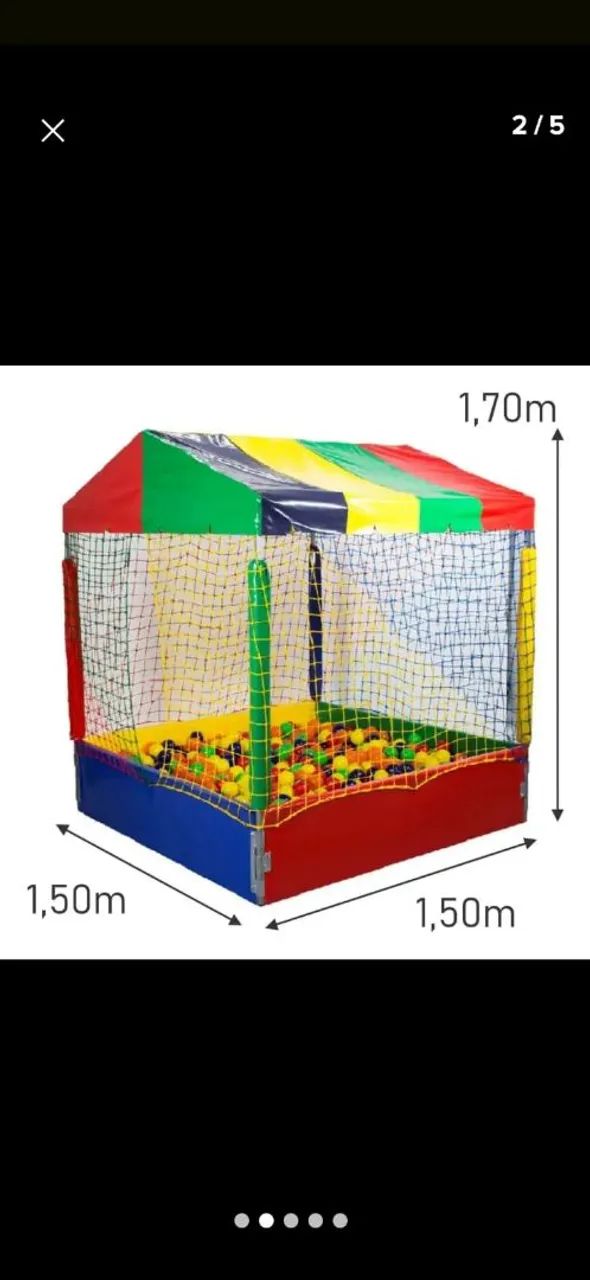 CAMA ELÁSTICA E PISCINA DE BOLINHAS - Foto 4