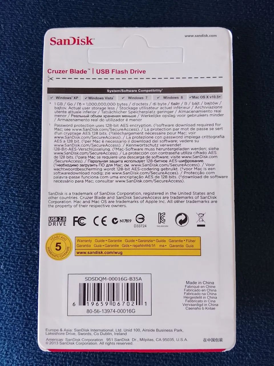 Pen Drive SanDisk 16 Gigabytes - Cruzer Blade - Foto 2