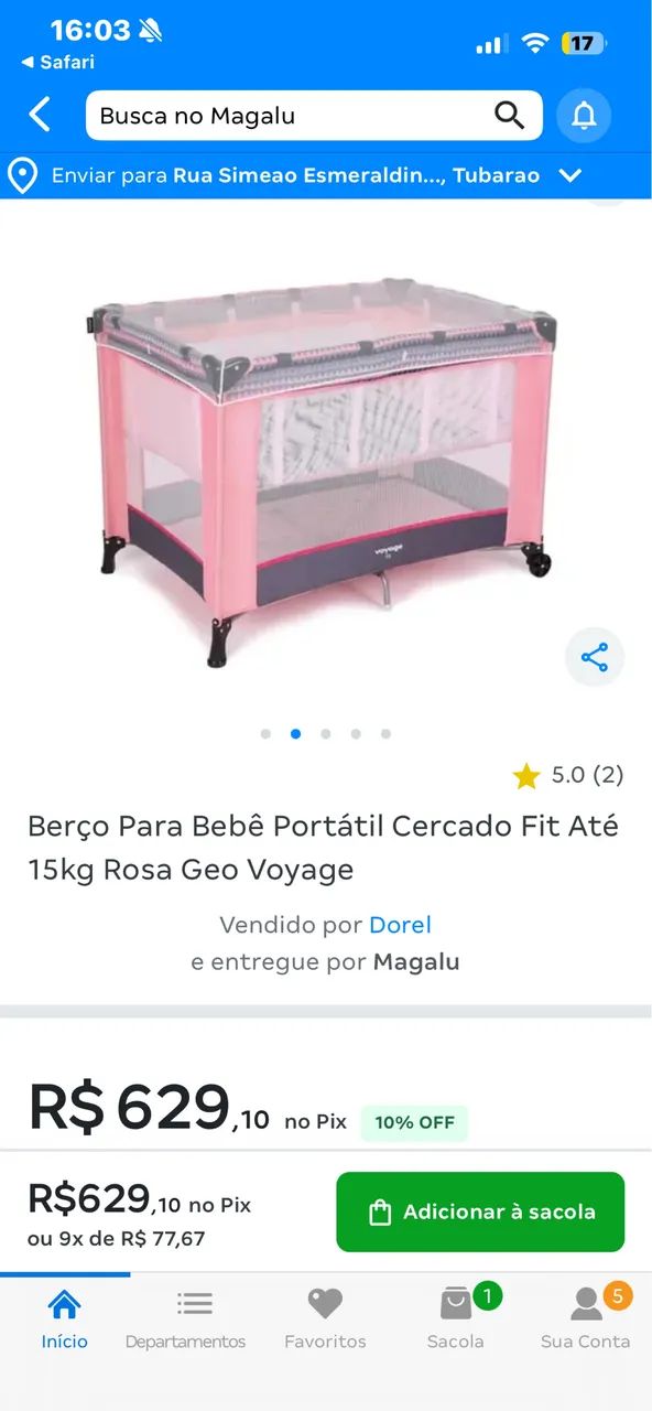 Berço portátil cercadinho  - Foto 5