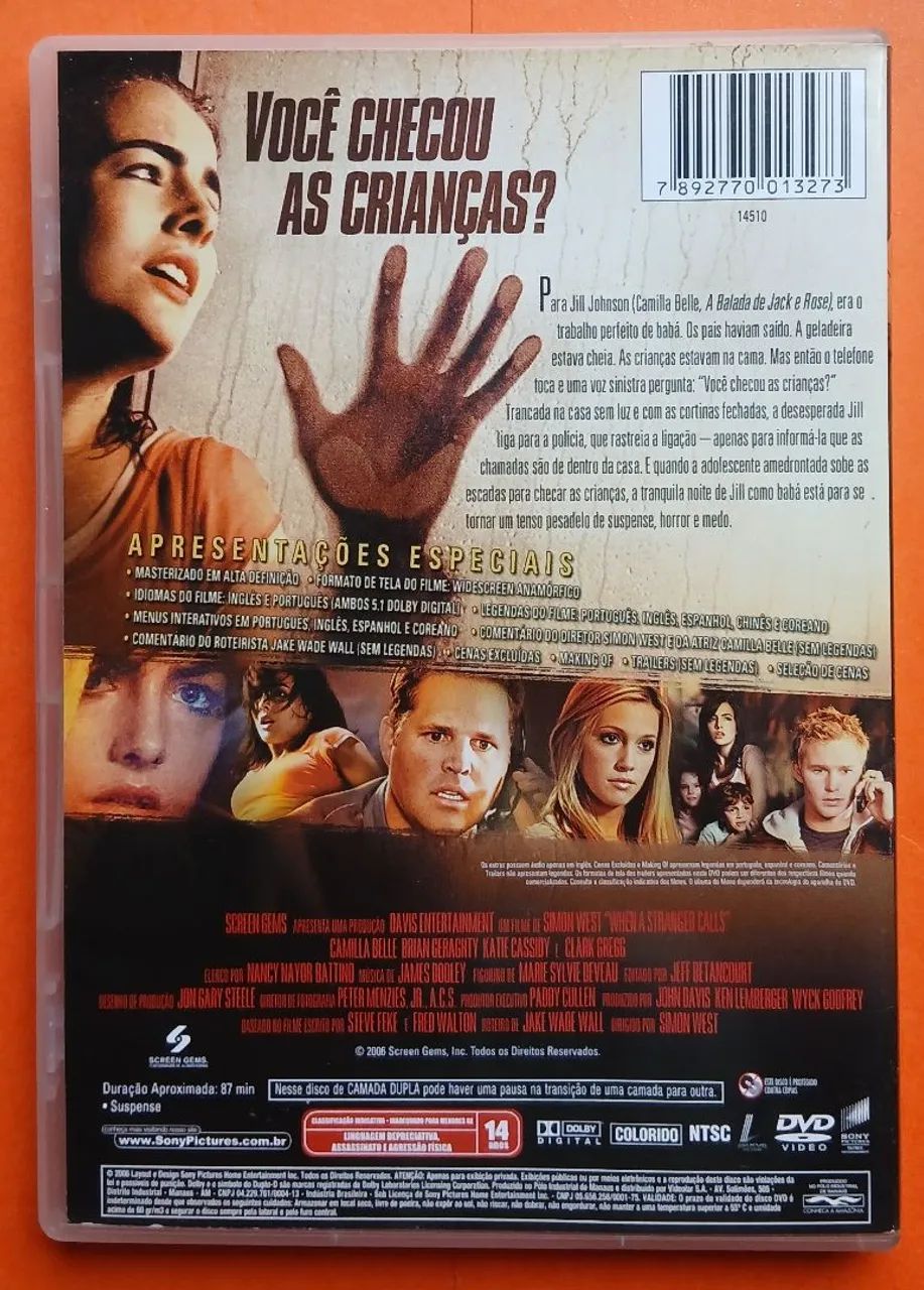 Dvd Quando um Estranho Chama  - Foto 2