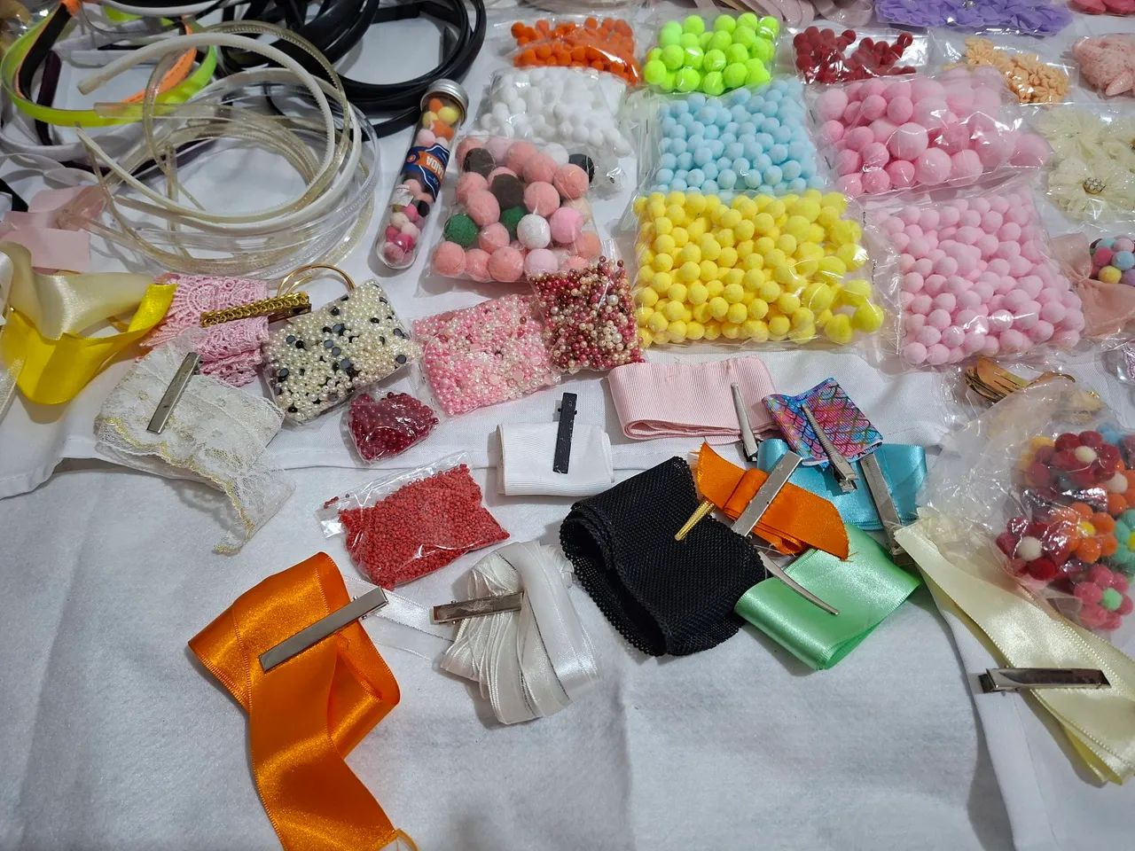 Peças artesanato para laços infantis  - Foto 4