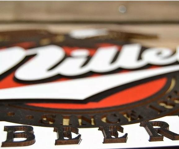 Placa Alto Relevo Miller Cerveja, Bar, Decoração, Bebidas - Foto 2