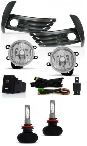 Kit Farol Milha Corolla Grafite 2018 2019 + Xenon Ultra Led