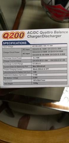 Carregador Bateria Lipo Q200 SkyRC NOVINHO - Foto 3