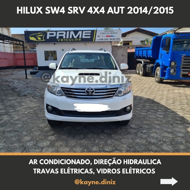 HILUX SW4 SRV 7 LUGARES AUT. DIESEL 4X4 2014/2015