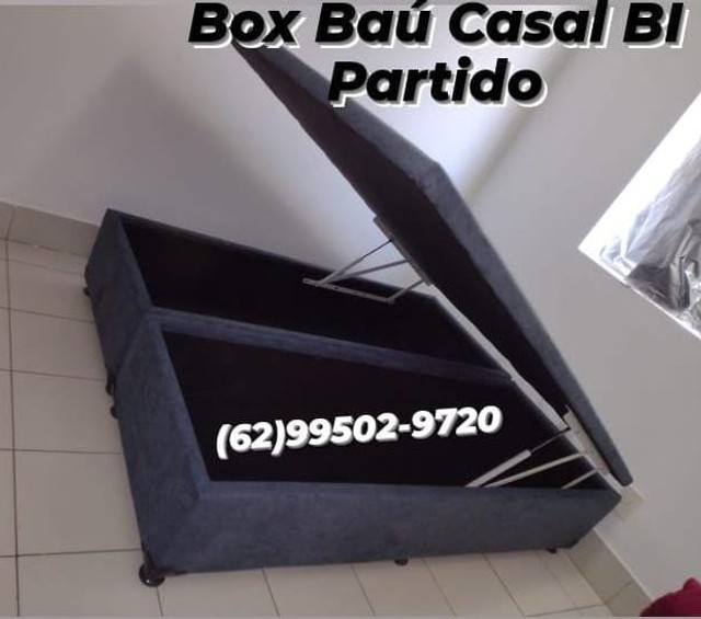 Cama, Cama Box Baú Casal (Bi) Partido 138x188x43 // Reforço Extra - Foto 2
