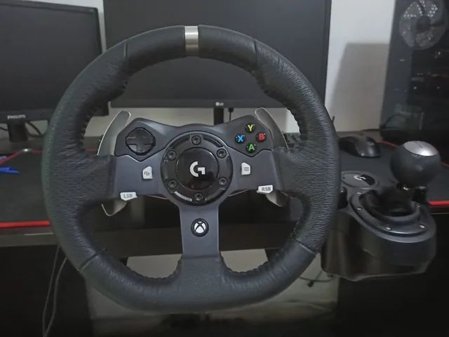 Volante Logitech G920 com pedal + Câmbio Driving Force Shifter