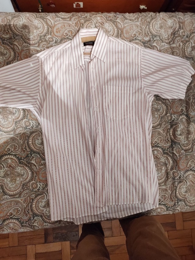 Camisa Social Manga curta Ângelo Bertoni, tamanho 3