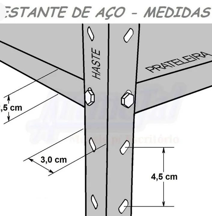Prateleira de aço 5 bandejas. Vendemos no Atacado também nos solicite. - Foto 3