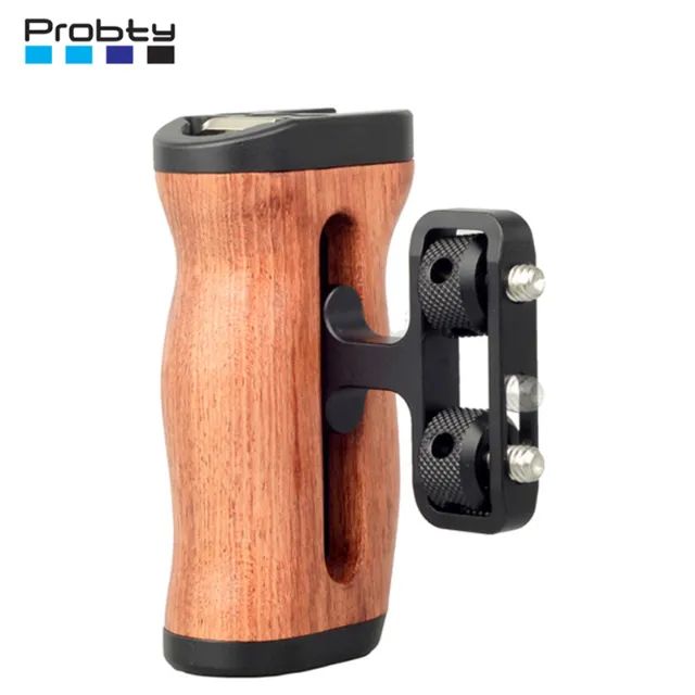 Punho Grip Lateral Side Handle P/ Cage Universal Madeira Cor Preto