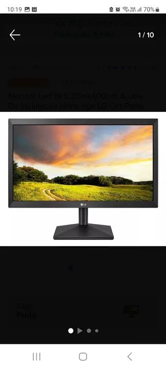 Monitor LG 20mk400h-b