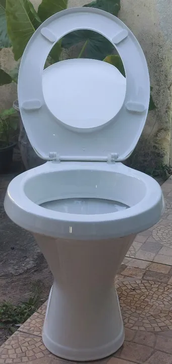 Vaso sanitário de porcelana branco